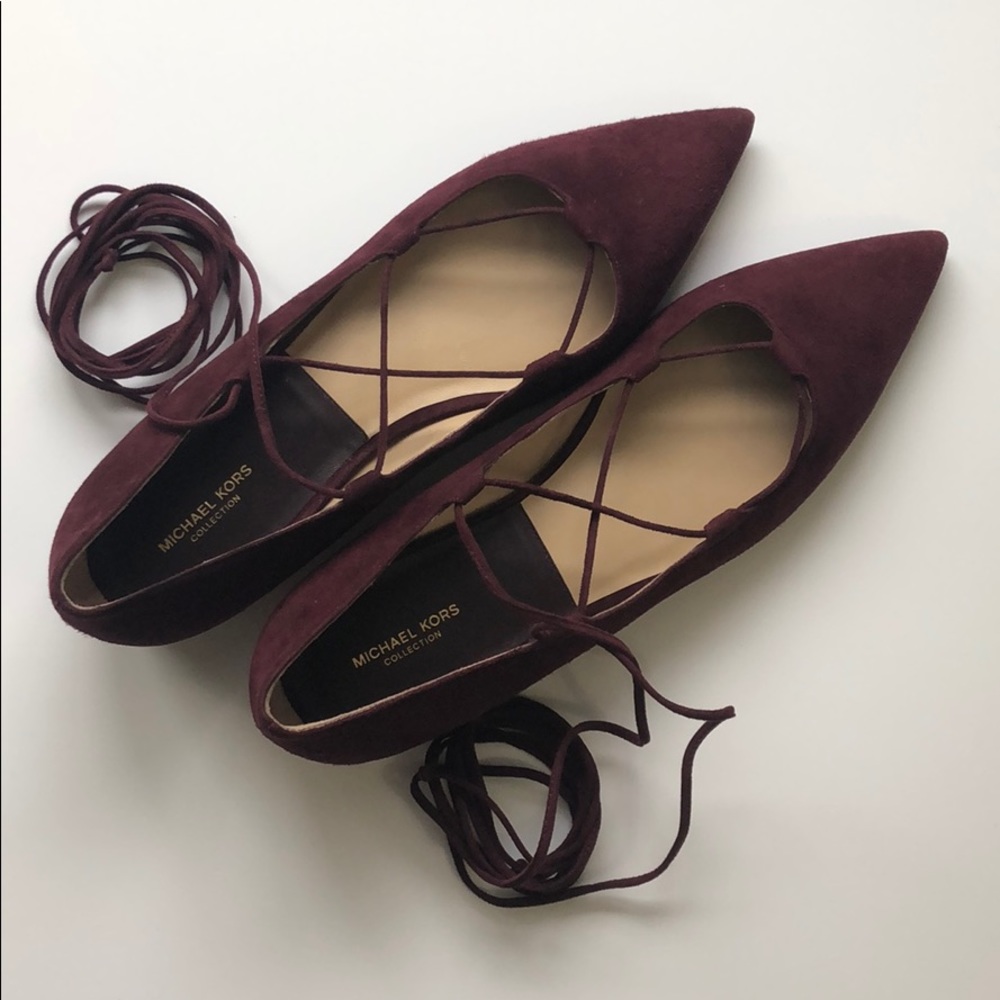 New Michael Kors Collection Pointed Flats 38 1/2